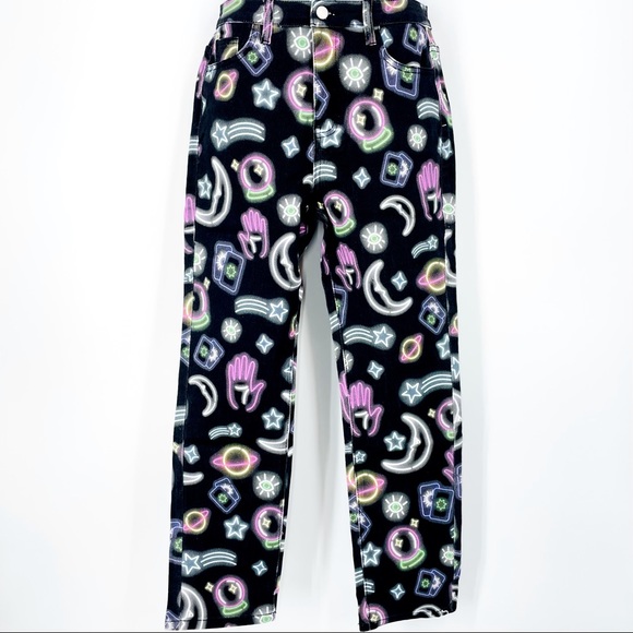 Dolls Kill X Horoscopez SIGN TIMES MOM JEANS ASTRO - Picture 7 of 16